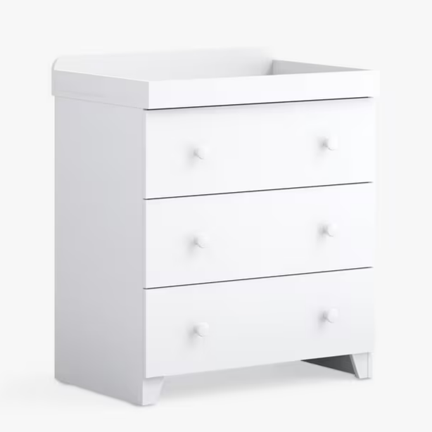 Classic Dresser with changer - White