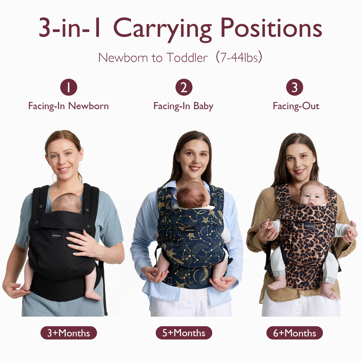 Momcozy Baby Carrier Cotton Leopard