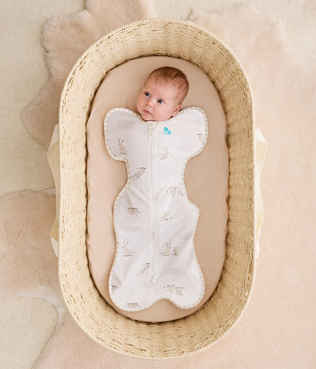 Love To Dream Swaddle Up Small (8-13lbs)1.0TOG White Cloud Bunnies