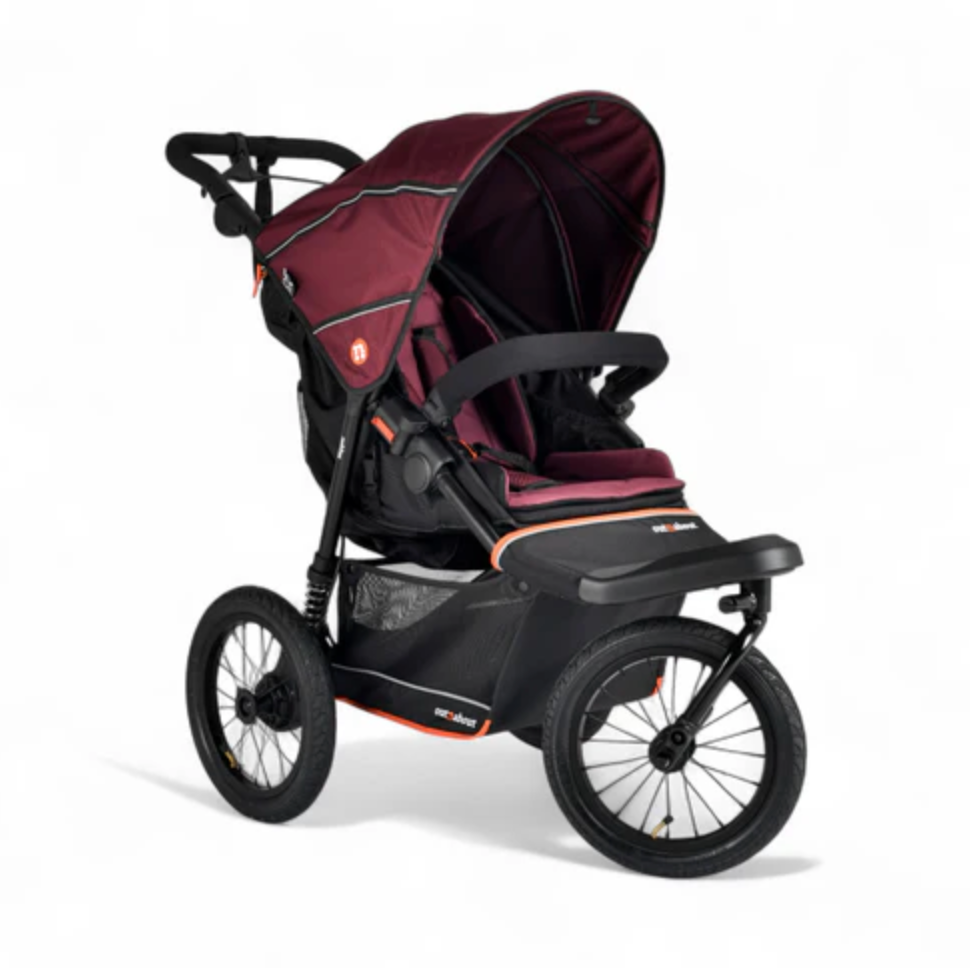 Out 'n' About Nipper V6 Plus Pushchair - Brambleberry Red