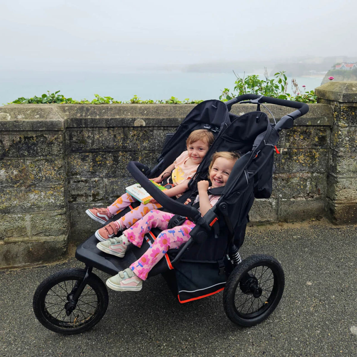 Out 'n' About Nipper Double V6 Plus All-Terrain Pushchair - Summit Black