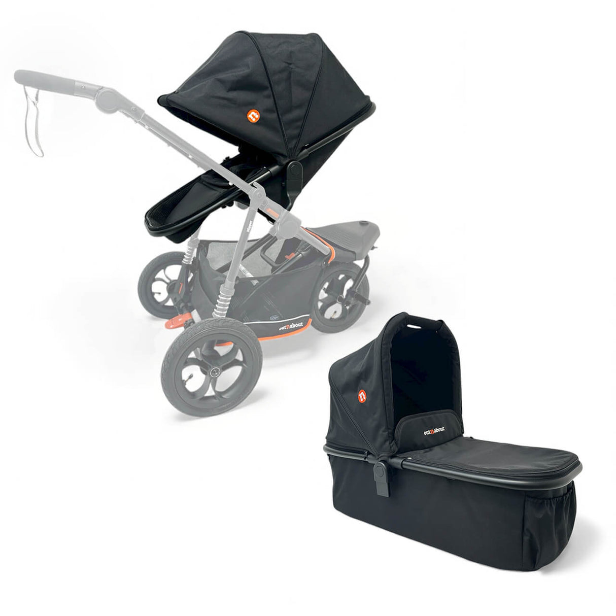 Out 'n' About V6 Switch carrycot parent facing