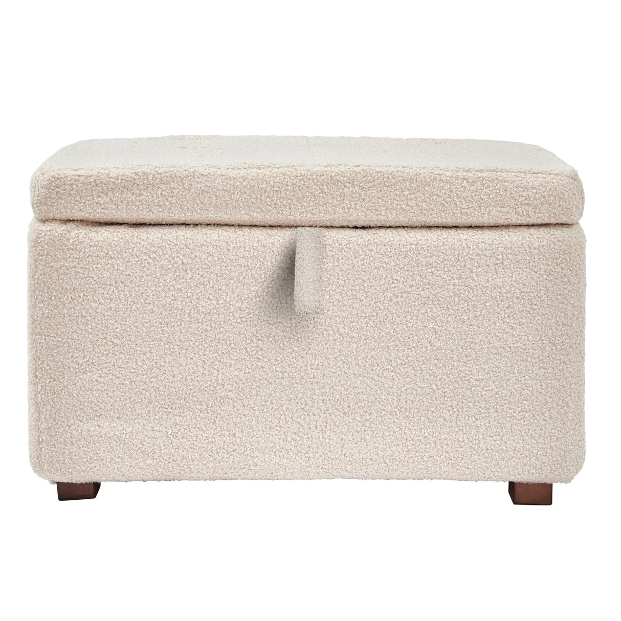 Gaia Serena Footstool - Biscuit Boucle//Oak