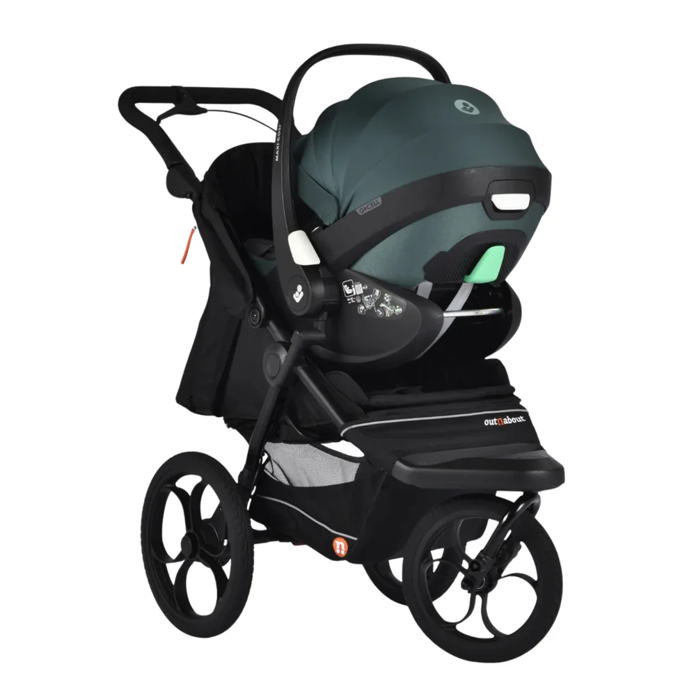 Out 'n' About Nipper Compact All-Terrain Travel Pushchair - Black