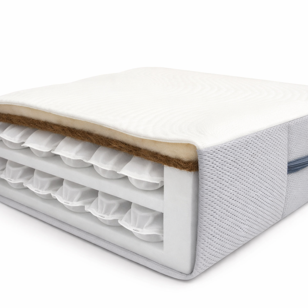 Giggle Baby Luxury Twin Pocket Sprung Cotbed Mattress 140cm x 70cm