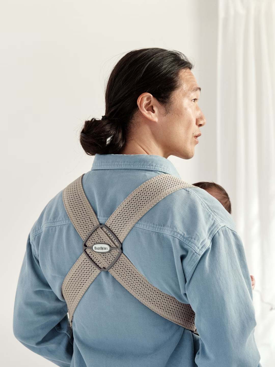 Babybjorn Mini Carrier 3D Mesh Grey beige