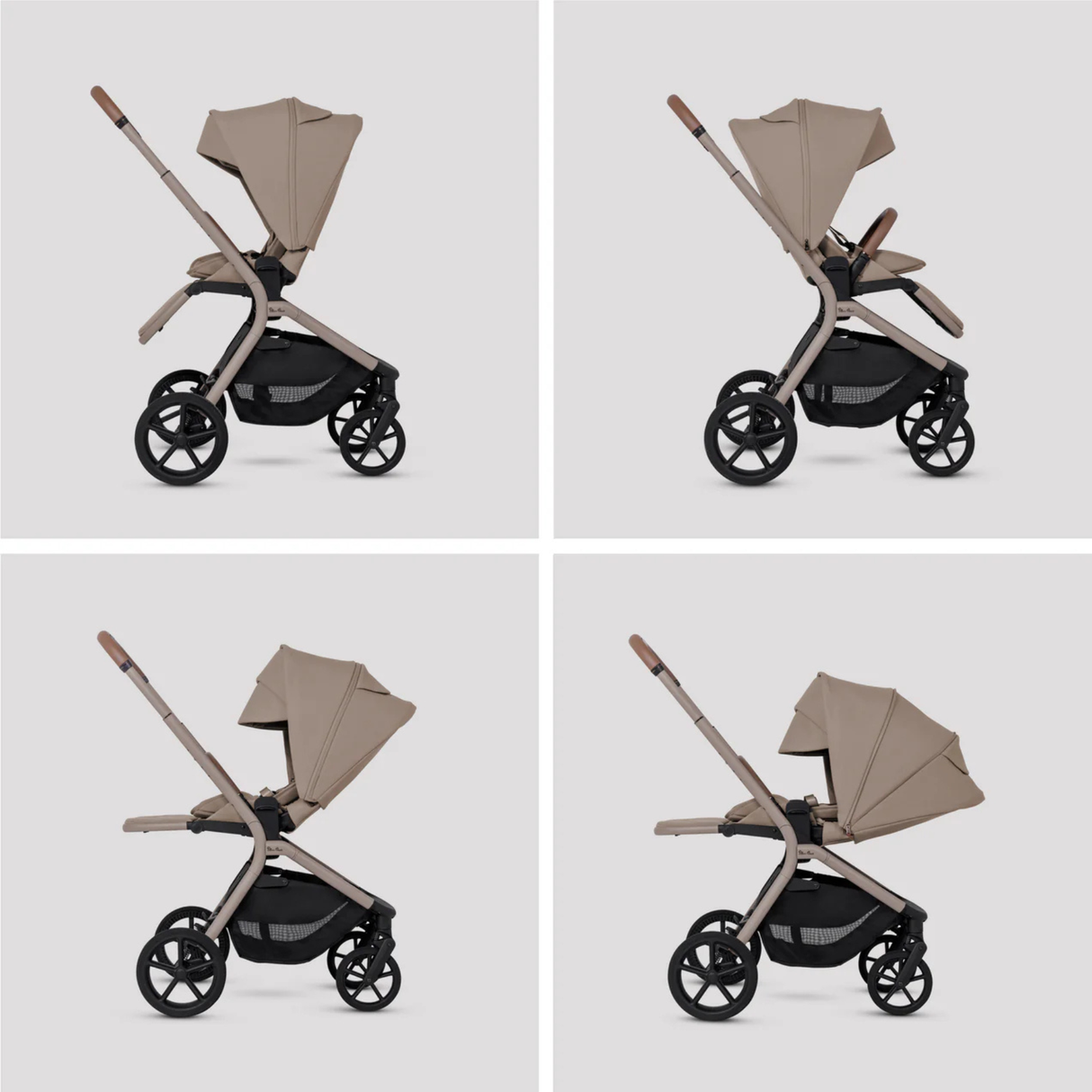 Silver Cross Breez Ultimate 360 Travel System Bundle, Champagne