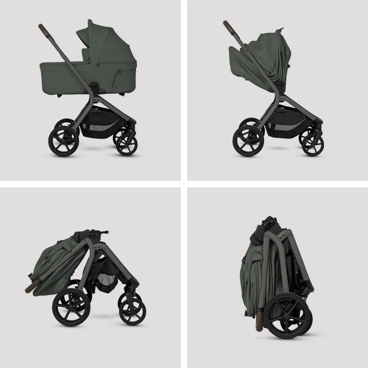 Silver Cross Breez Ultimate 360 Travel System Bundle, Pewter