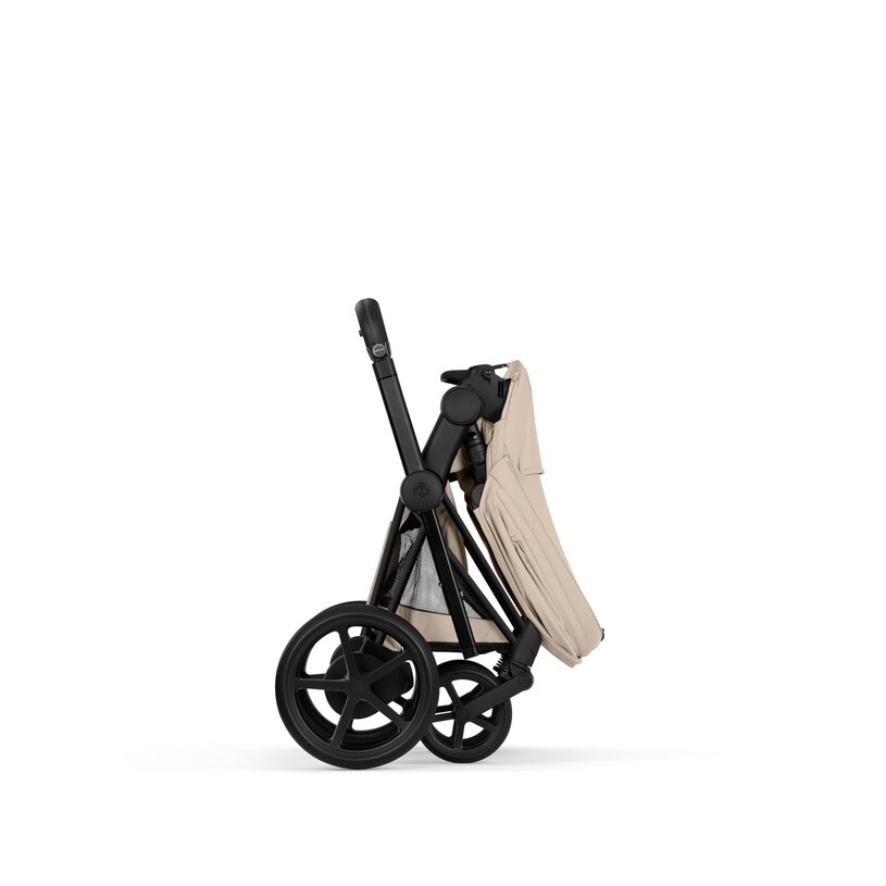Cybex ePriam Comfort Matt Black incl. Foldable Carry Cot Cozy Beige/beige
