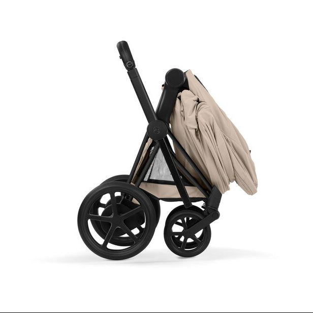 Cybex ePriam Comfort Matt Black incl. Foldable Carry Cot Cozy Beige/beige
