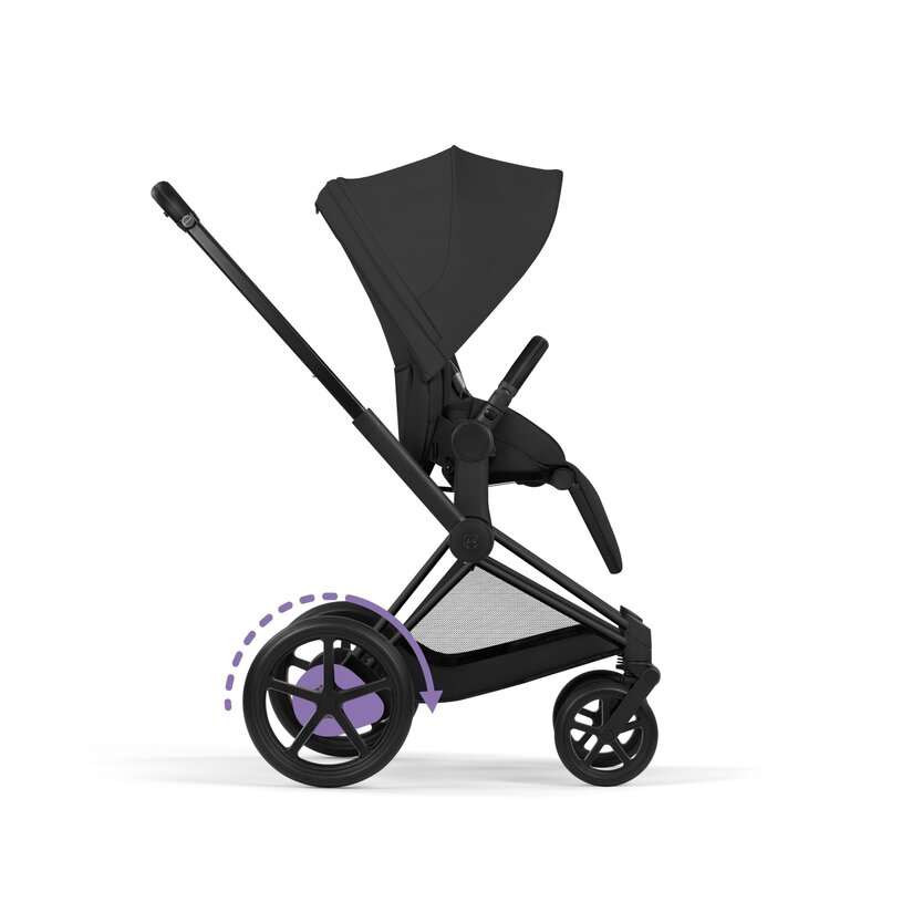 Cybex ePriam Comfort Matt Black incl. Foldable Carry Cot Sepia Black/black