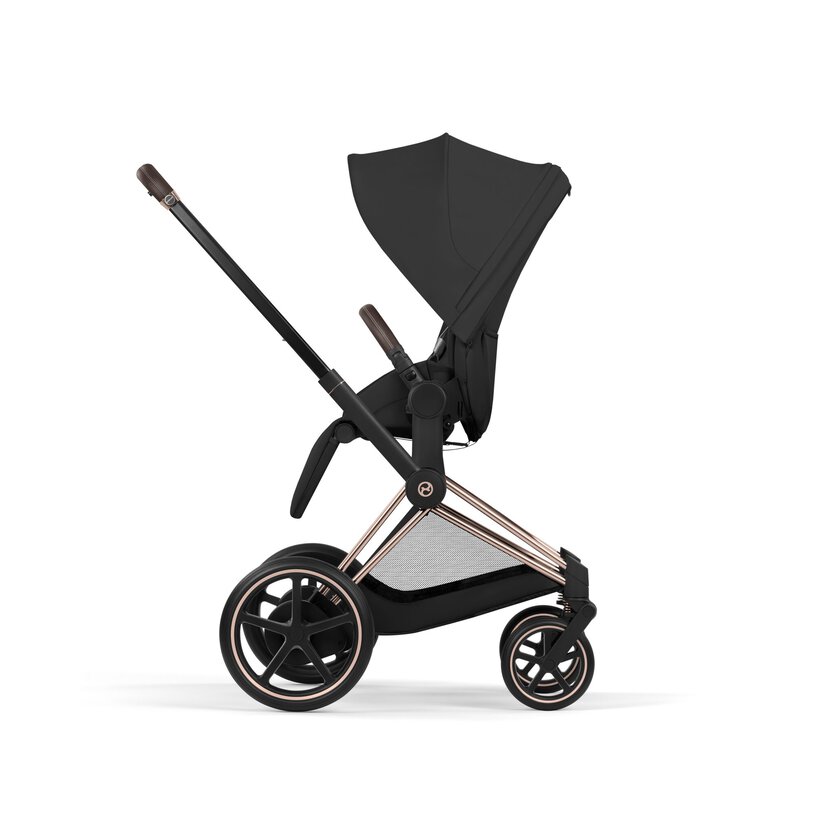 Cybex ePriam Comfort Rosegold incl. Foldable Carry Cot Sepia Black/black