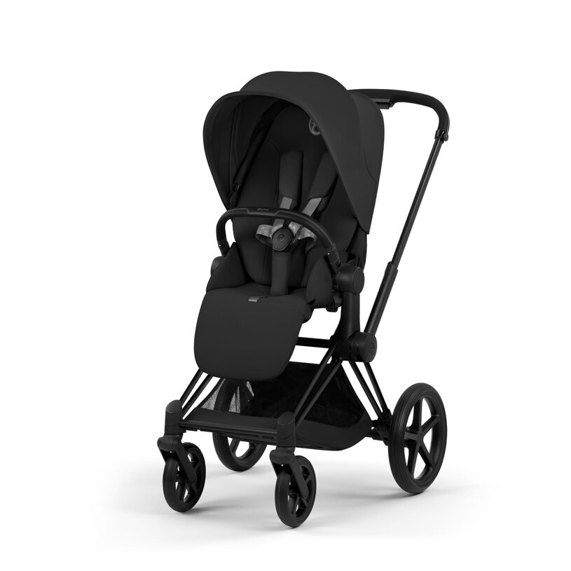 Cybex Priam Comfort Matt Black incl. Foldable Carry Cot Sepia Black/black