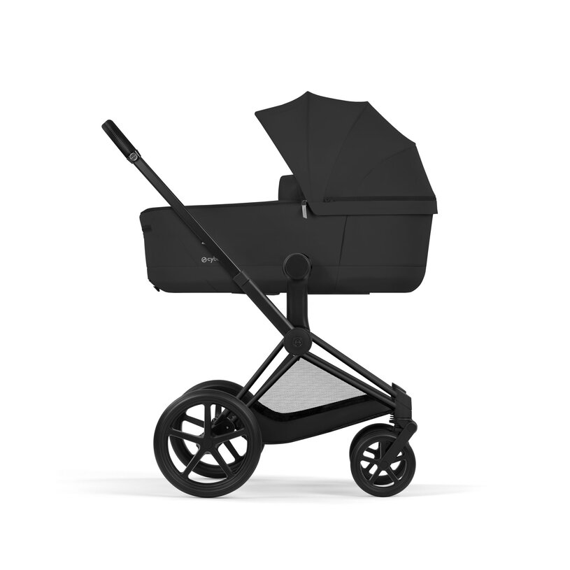Cybex Priam Comfort Matt Black incl. Foldable Carry Cot Sepia Black/black