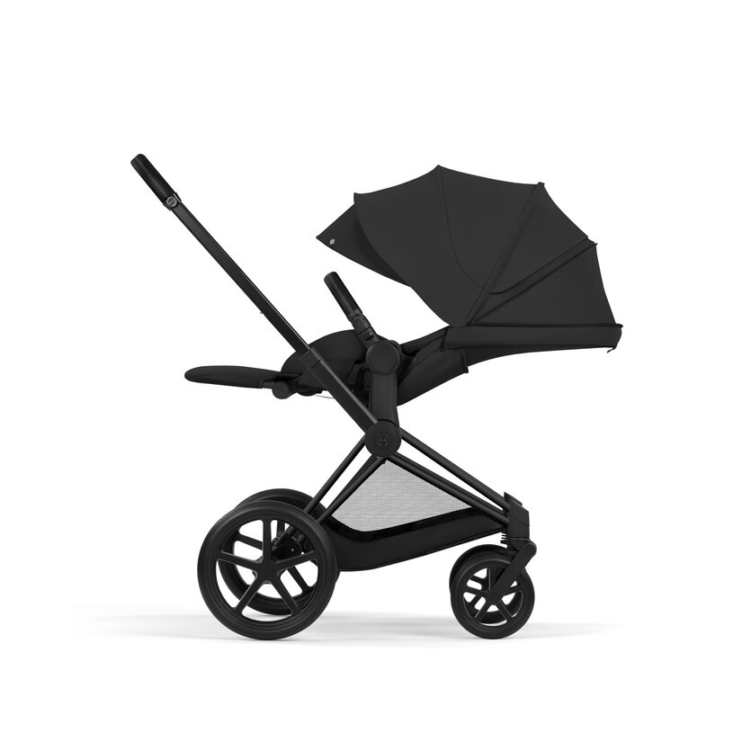 Cybex Priam Comfort Matt Black incl. Foldable Carry Cot Sepia Black/black