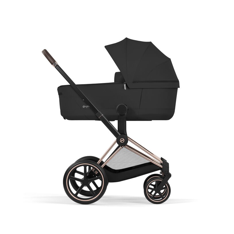 Cybex Priam Comfort Rosegold incl. Foldable Carry Cot Sepia Black/black