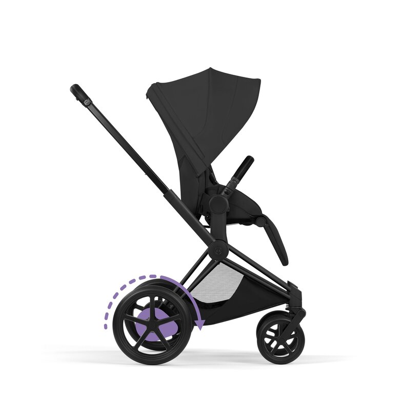 Cybex ePriam Style Frame incl. Seat Hardpart Matt Black/black