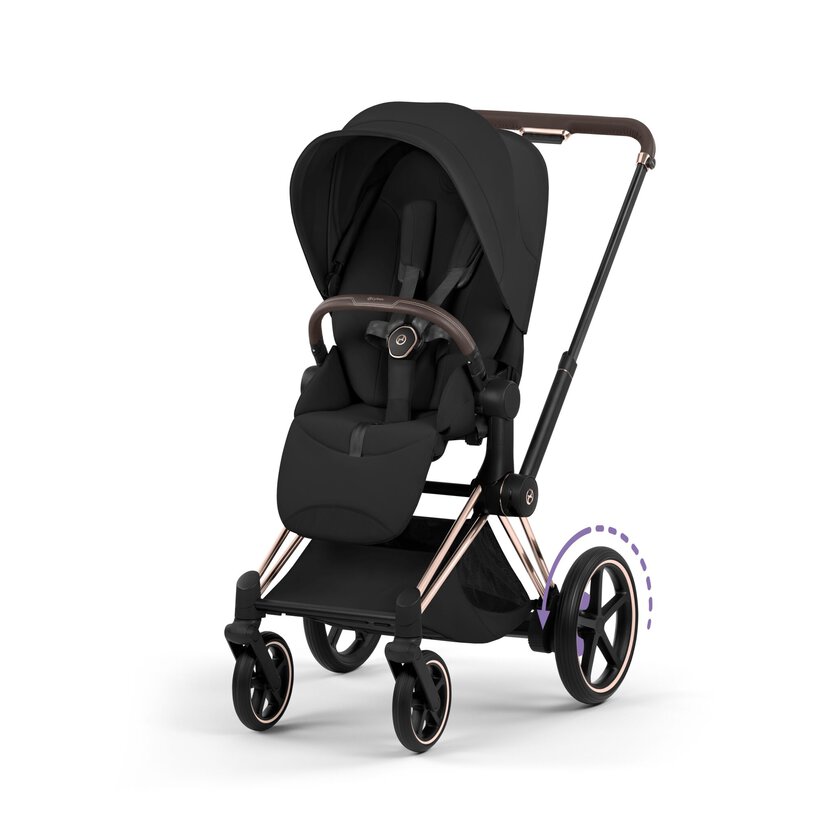 Cybex ePriam Style Frame incl. Seat Hardpart Rosegold/rosegold