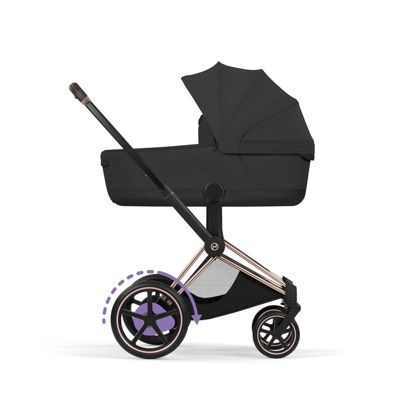 Cybex ePriam Style Frame incl. Seat Hardpart Rosegold/rosegold