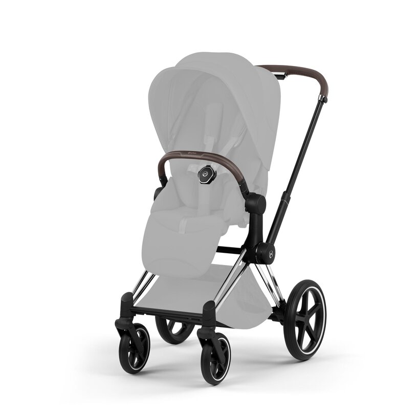 Cybex Priam Style Frame incl. Seat Hardpart Chrome Brown/chrome