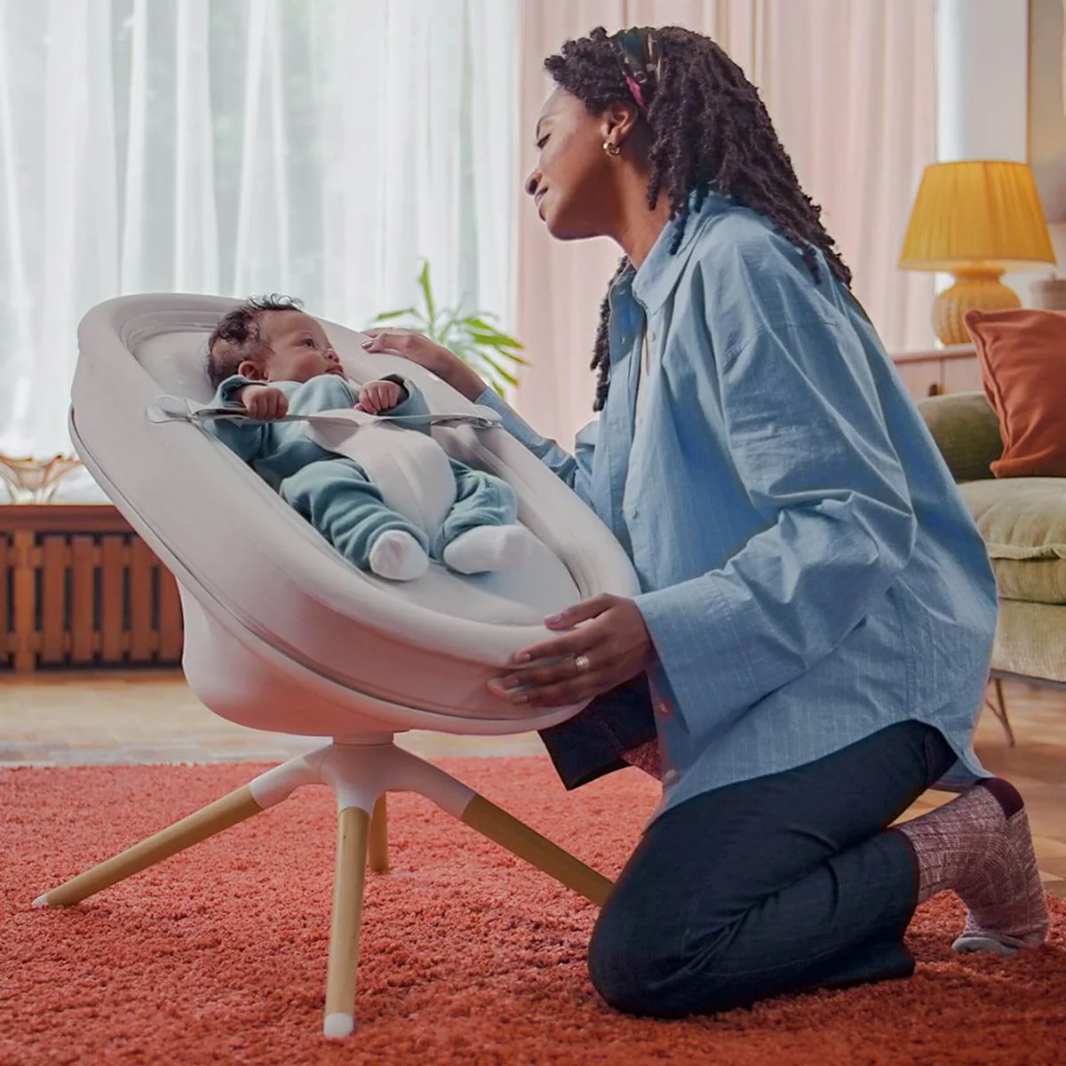 Elvie Rise Smart Bouncer & Bassinet | All-in-One Baby Soothing System
