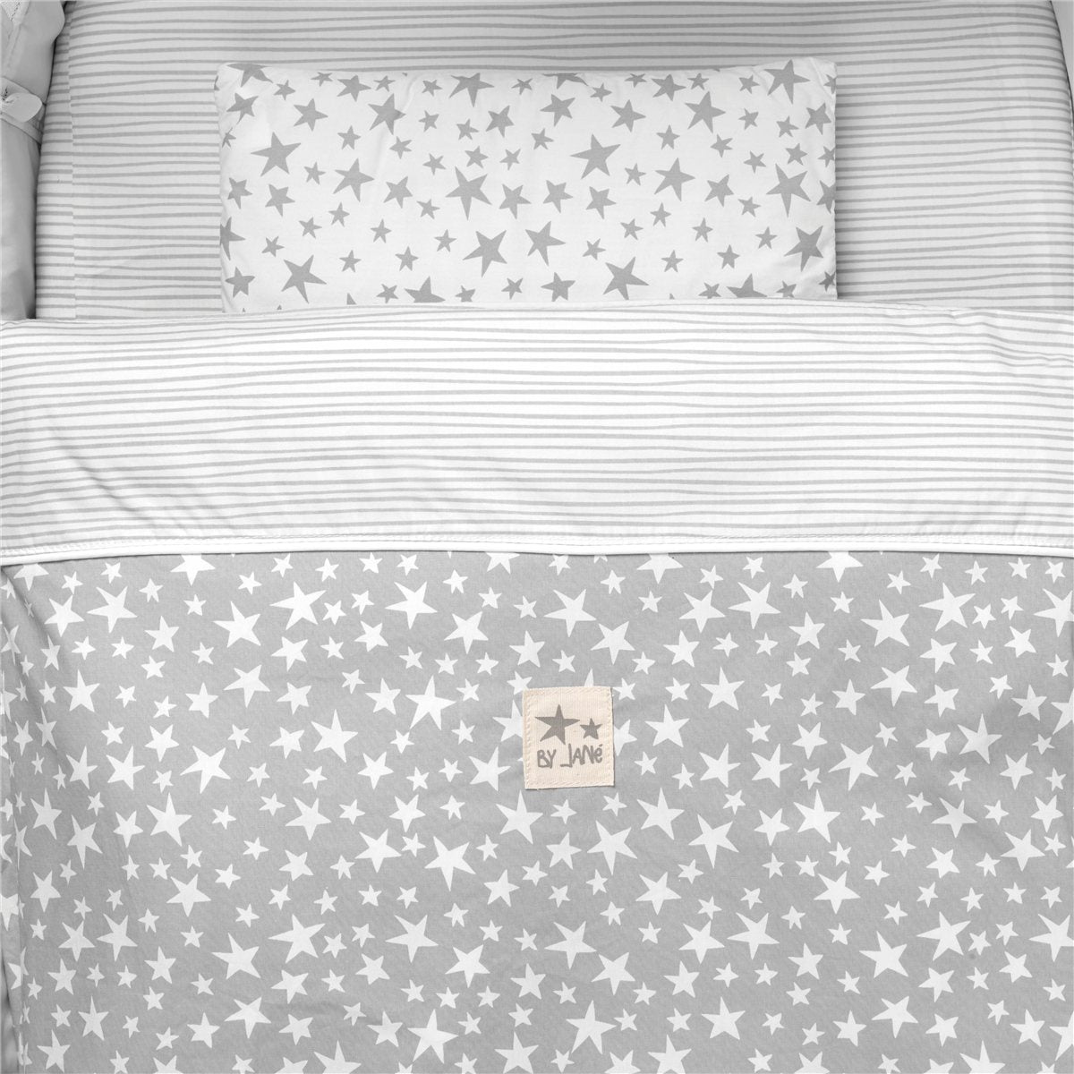 Jane Baby Side Crib + 4 Piece Bedding set