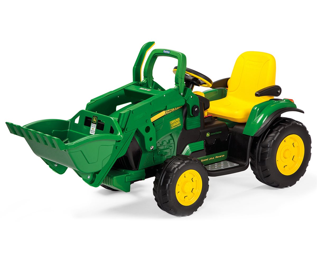 Peg Perego John Deere Ground Loader 12V Tractor with Scoop, 3+ years