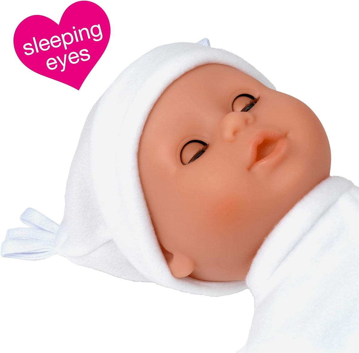 Dolls World Little Treasure 38cm Soft Baby Doll with Deluxe Romper and Accessories