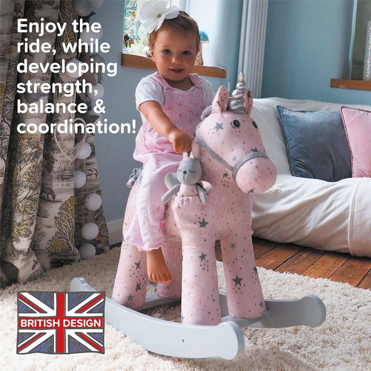 Little Bird Told Me Celeste & Fae Unicorn Rocking Animal