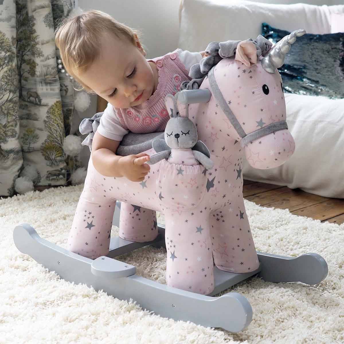 Little Bird Told Me Celeste & Fae Unicorn Rocking Animal