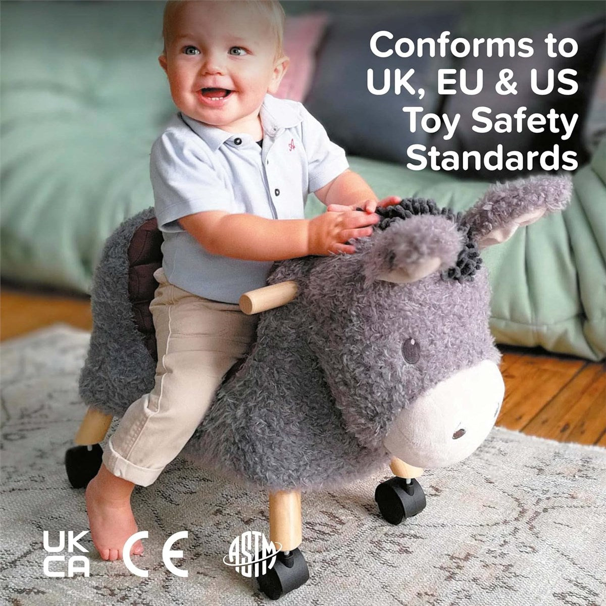 Little Bird Told Me Bojangles Donkey Ride On Toy - 12 Months+