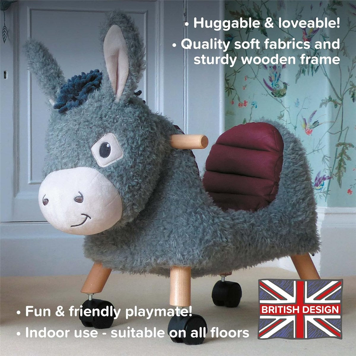 Little Bird Told Me Bojangles Donkey Ride On Toy - 12 Months+