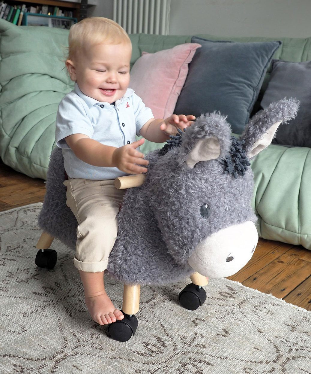 Little Bird Told Me Bojangles Donkey Ride On Toy - 12 Months+