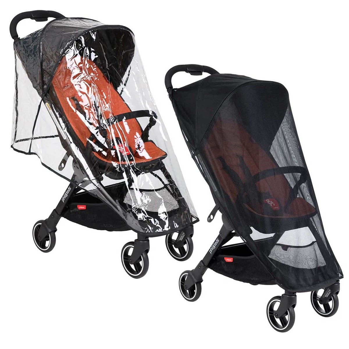 Phil & Teds Go Storm/Mesh Cover Set