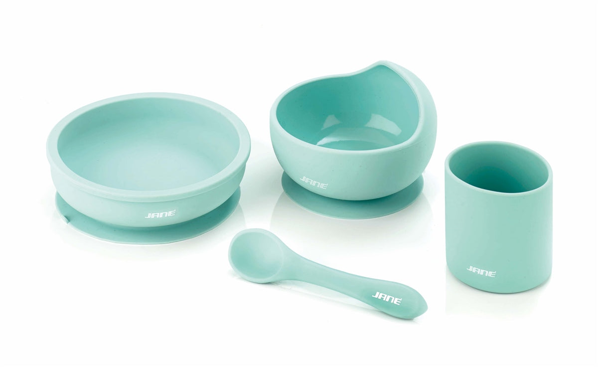 4-Piece LFGB Certified Silicone Dinner Set for Children