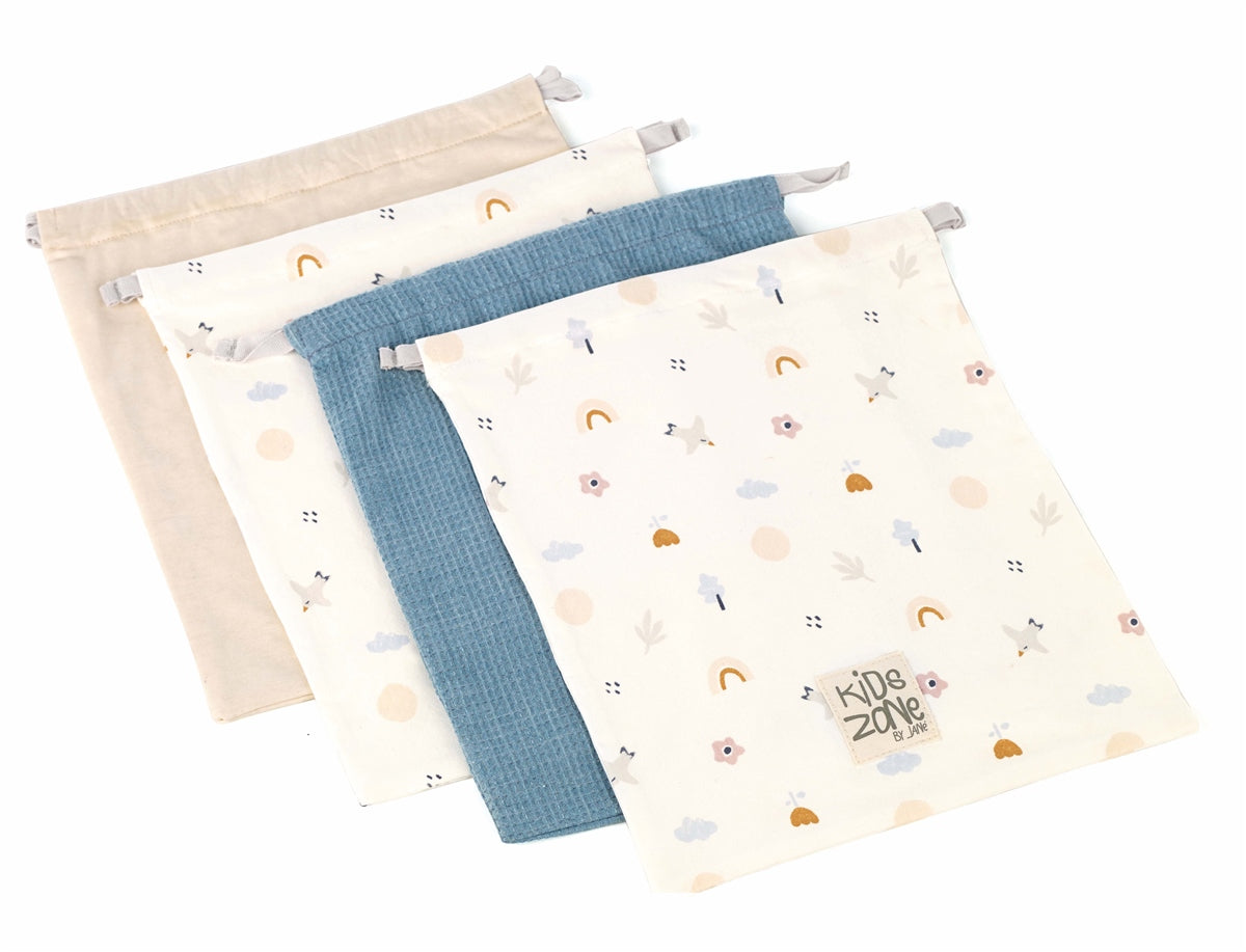 Birth Bags Set of 4 – Reversible Hospital & Baby Organiser Bags