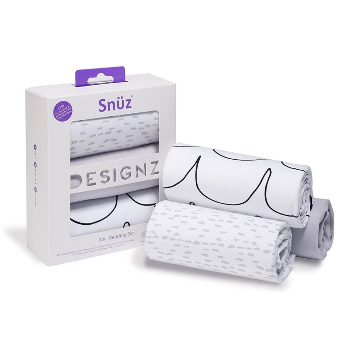 Snuz 3pc. Bedside Crib Bedding Set