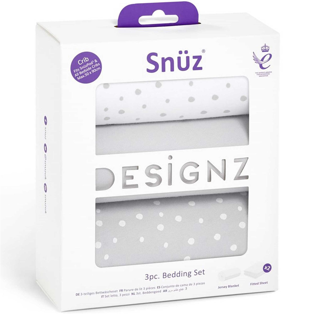 Snuz 3pc. Bedside Crib Bedding Set