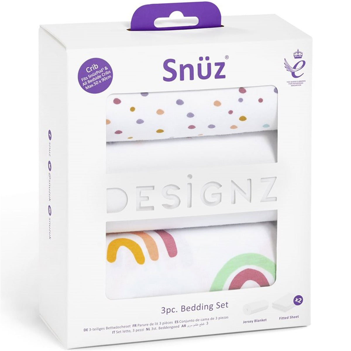 Snuz 3pc. Bedside Crib Bedding Set