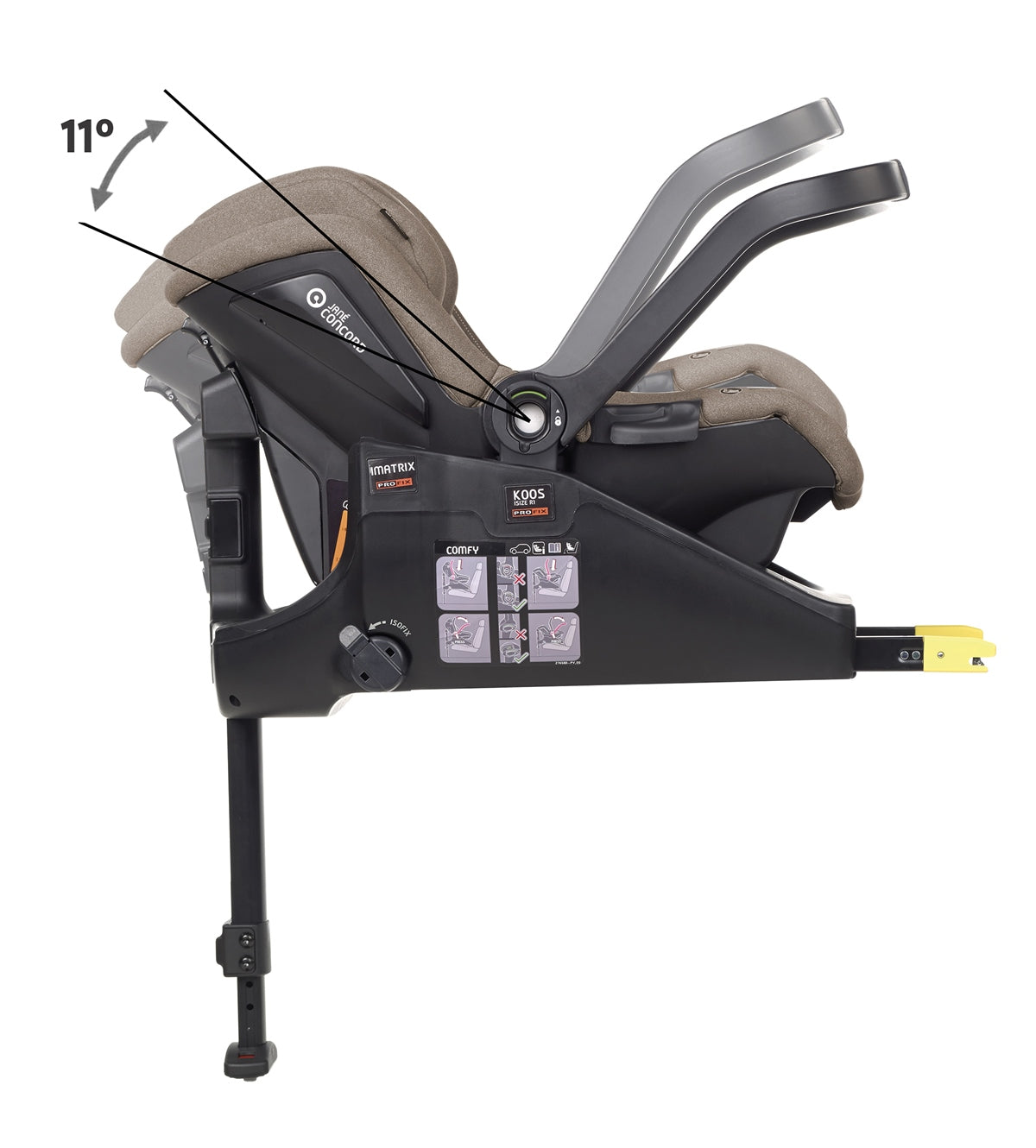 Jane Koos iSize R1, 40-83 cm, 0-18 months Baby Car Seat