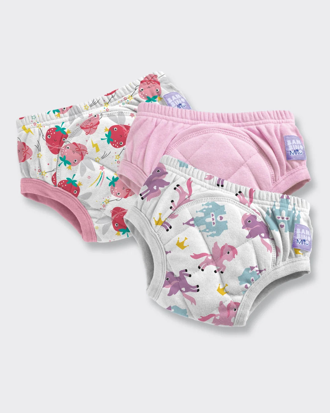 NEW 3 Pack Reusable Potty Training Pants with Cross-Stitch