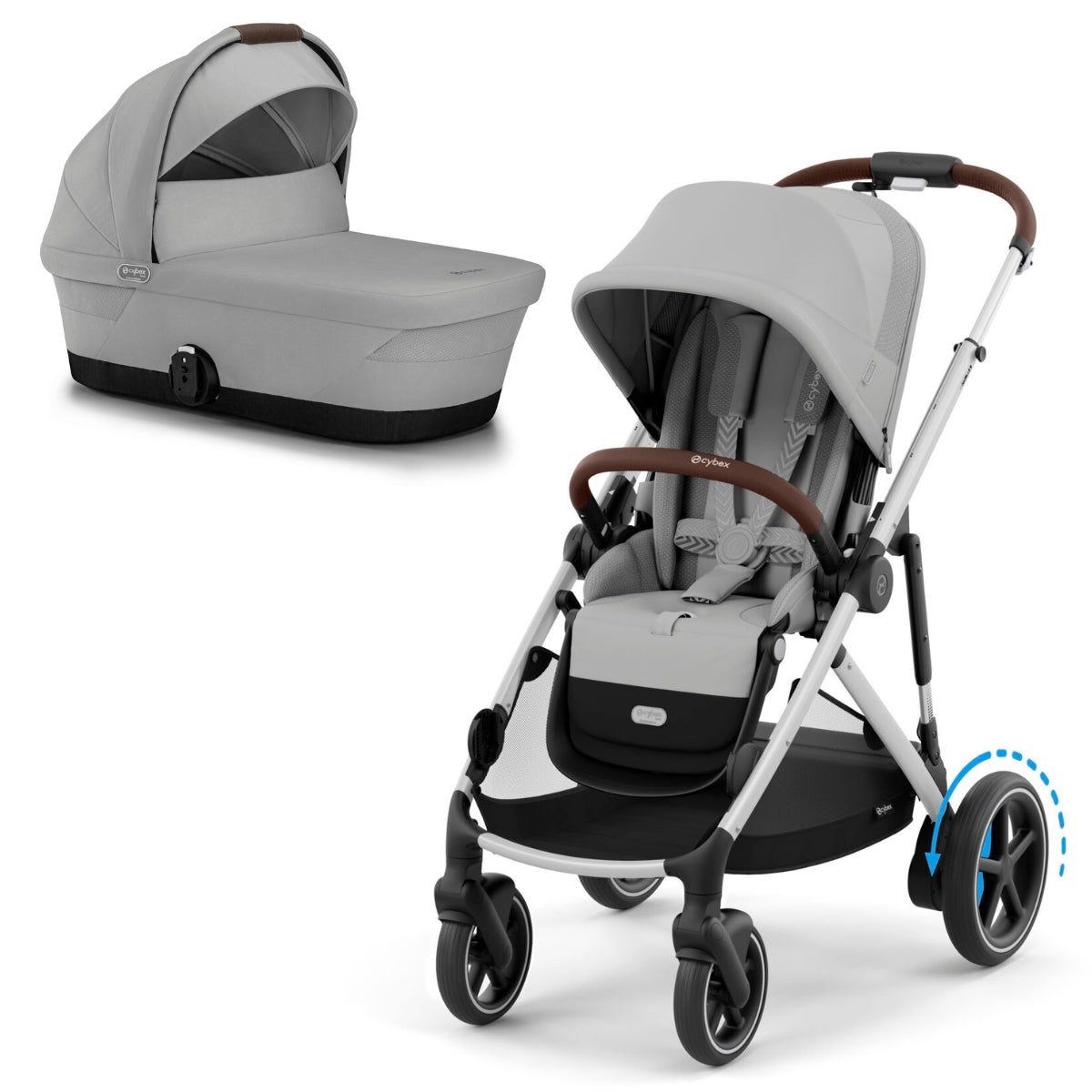 Cybex eGazelle S Electric Pushchair + Gazelle S Cot
