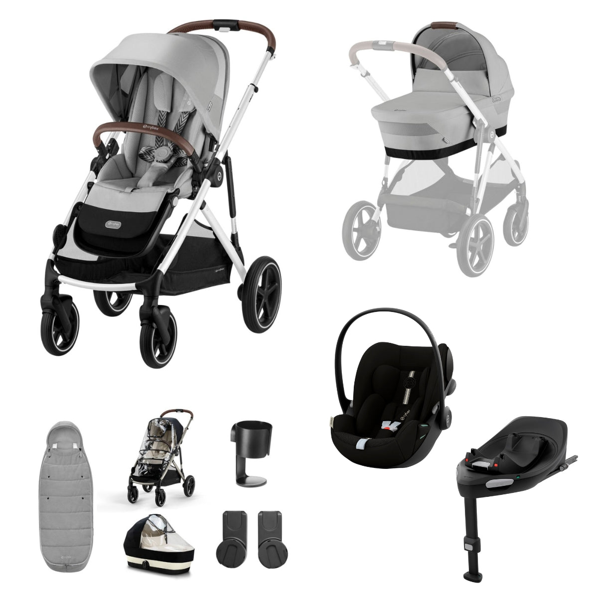 Cybex Gazelle S 11 Piece Travel System Bundle with Cloud G Plus