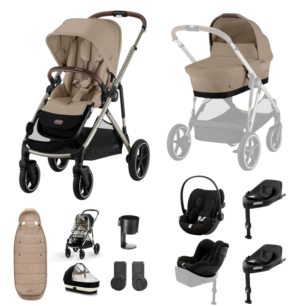 Cybex Gazelle 11 Piece Complete Travel System Bundle