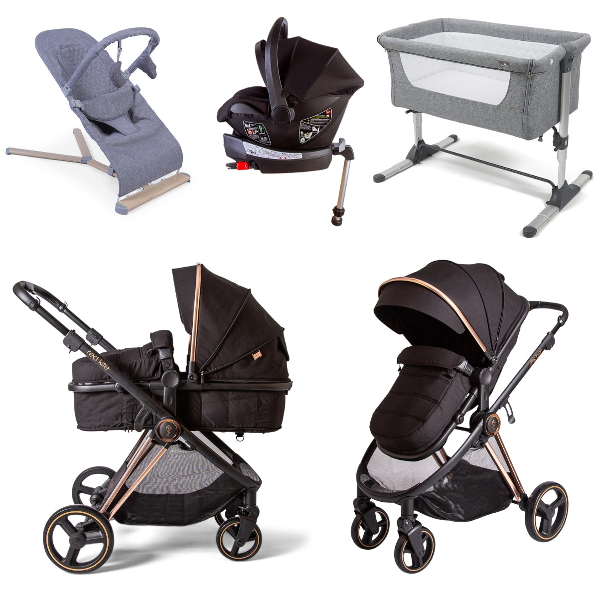 Red Kite Push Me Pace i Travel & Nursery Bundle, Amber