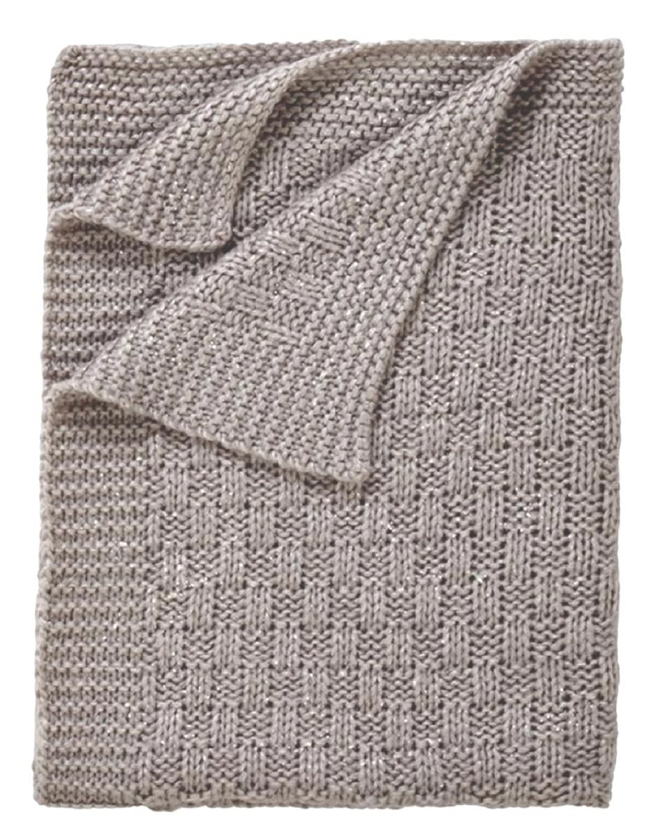 Clair De Lune Sparkle Chunky Knit Blanket