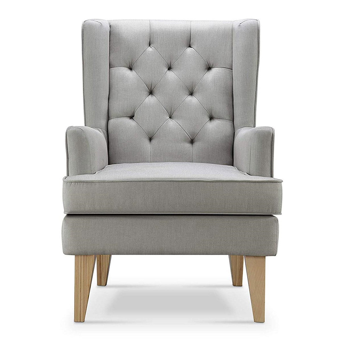 Johnston's Soothe Easy Deluxe Nursery Chair & Rocker – 2-in-1 Nursing & Feeding Chair, Grey