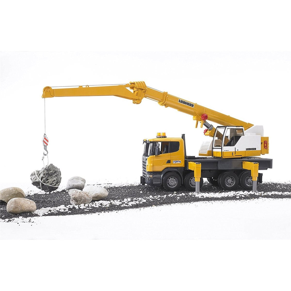 Bruder SCANIA R-Series Liebherr Toy Crane Truck