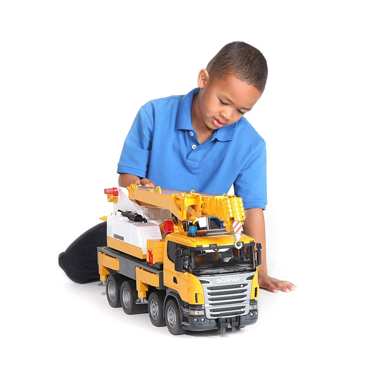 Bruder SCANIA R-Series Liebherr Toy Crane Truck