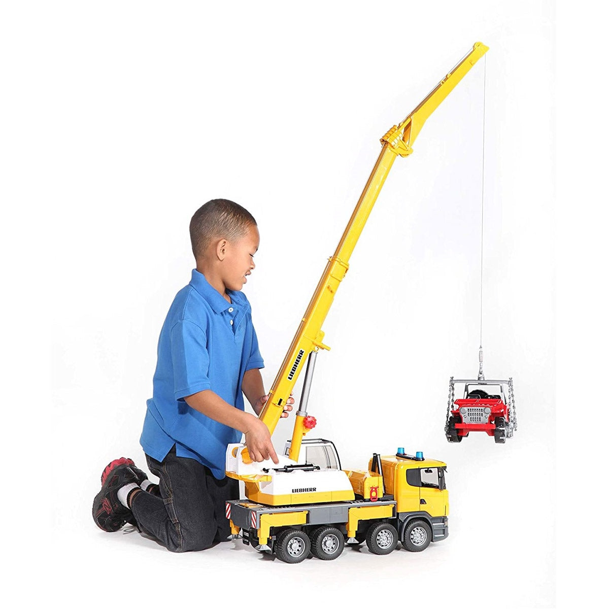 Bruder SCANIA R-Series Liebherr Toy Crane Truck